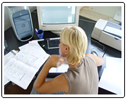 designer bei der Arbeit